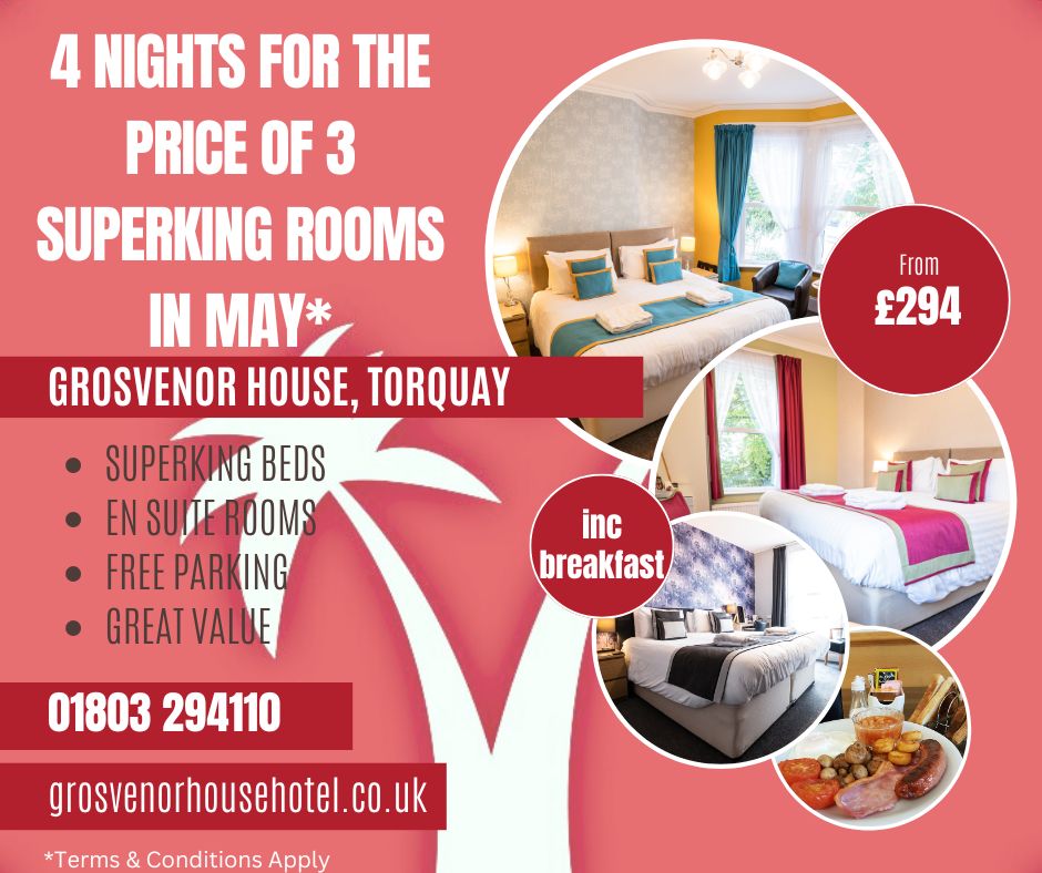 Grosvenor House are offering 4 nights for the price of 3 on all of our Superking Rooms in May! Find out more 🔗 bit.ly/3wF2ZHq