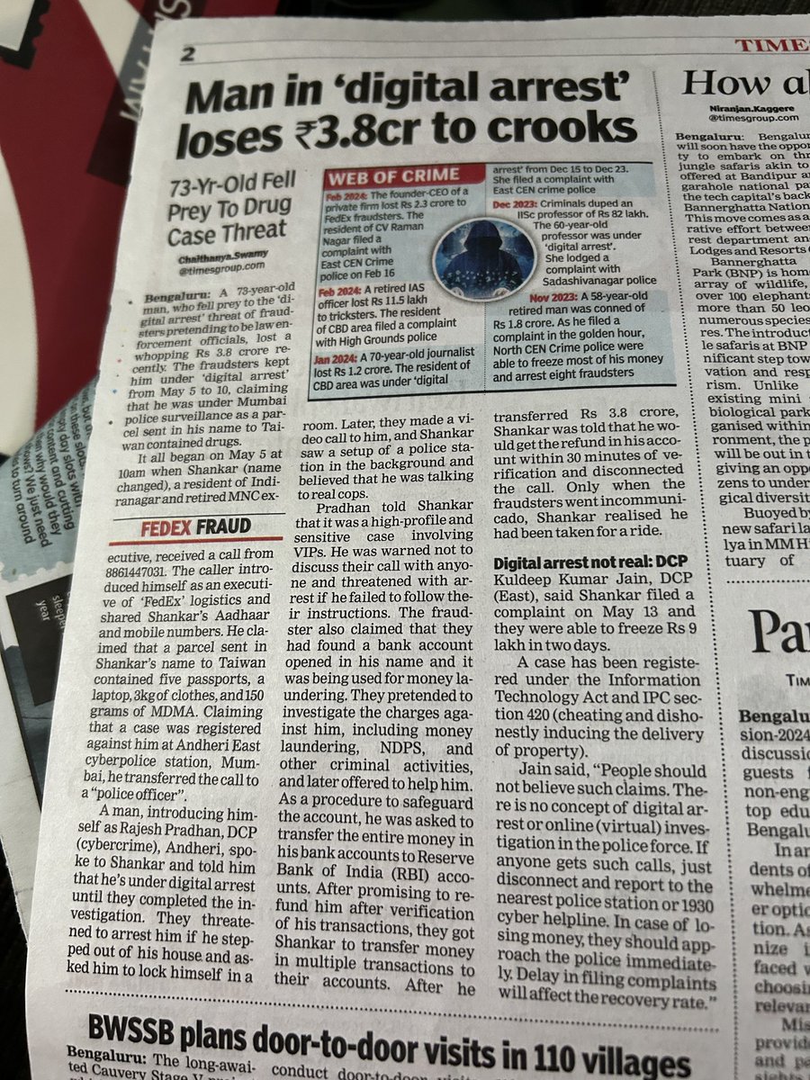 This is so shocking. I got a similar call for same reason twice in past two days. And I deduced that this is a spam and disconnect the call. Be vigilant.