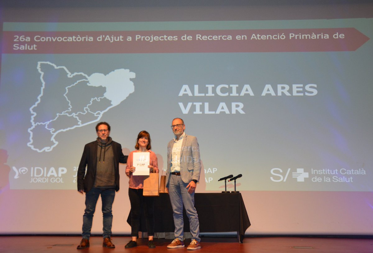 IDIAPJGol (@idiapjgol) on Twitter photo <a href="/Pepbaga/">Josep Basora</a> <a href="/manelbalcells/">Manel Balcells</a> <a href="/BoniBolbar/">Boni Bolíbar</a> <a href="/Wonkaworld/">Willy</a> <a href="/PilarAstier/">PILAR ASTIER-PEÑA</a> La investigadora Alicia Ares ha rebut l'Ajut a Projectes de Recerca en Atenció Primària de Salut dels #AjutsRecercaAP. <a href="/Pepbaga/">Josep Basora</a> <a href="/manelbalcells/">Manel Balcells</a> <a href="/BoniBolbar/">Boni Bolíbar</a> <a href="/Wonkaworld/">Willy</a> <a href="/PilarAstier/">PILAR ASTIER-PEÑA</a> La investigadora Alicia Ares ha rebut l'Ajut a Projectes de Recerca en Atenció Primària de Salut dels #AjutsRecercaAP.