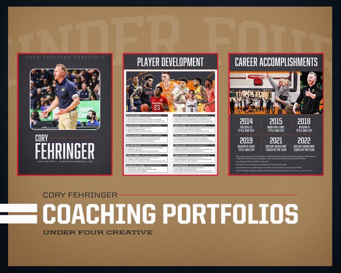 CoryFehringer's tweet photo. Thank You, @under4creative for the Head Coaching Portfolio!
With your help and creativity I was able to open new doors, accept phone calls from new AD’s, and setup interviews for new opportunities!
⬇️ Need Help ⬇️
#UNDERFOUR
#U4 https://t.co/1BxWiBXNYt