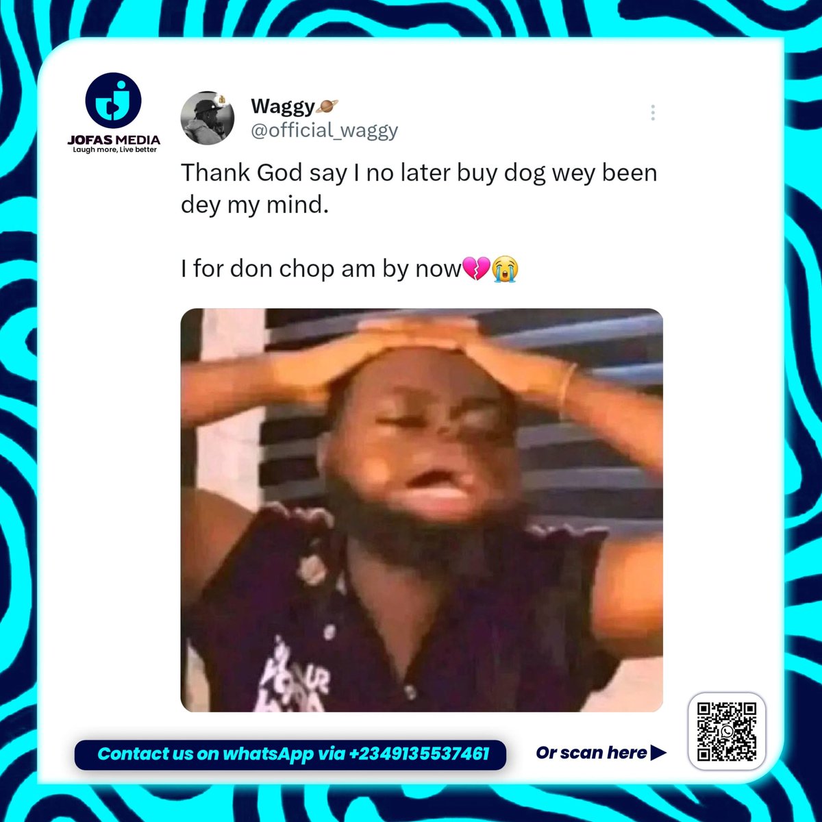 Where me and the dog for dey see food shop? 😂😂
