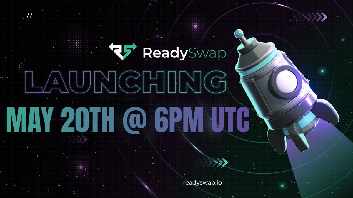 Shilluminati Dao (@shilluminatidao) on Twitter photo New Launch date for <a href="/ReadySwapBot/">ReadySwapBot</a> is now Monday, May 20th at 6PM UTC
As an apology for the delay, We're tossing $1000 to a random trading contestant entrant, winner chosen at 22:00 UTC today.
Link for sign up here >contest.readyswap.io
Free money and you can fund your New Launch date for <a href="/ReadySwapBot/">ReadySwapBot</a> is now Monday, May 20th at 6PM UTC
As an apology for the delay, We're tossing $1000 to a random trading contestant entrant, winner chosen at 22:00 UTC today.
Link for sign up here >contest.readyswap.io
Free money and you can fund your
