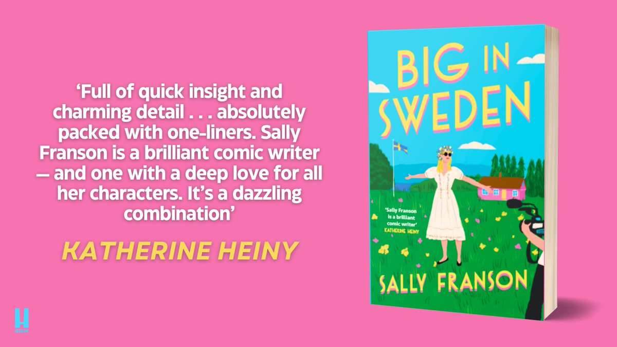 'I would go to Sweden and everything would be different. I'd be surrounded by tens of hundreds of Alexander Skarsgårds. They'd put flower crowns in my hair...' Escape to Sweden this summer with Sally Franson's hilarious new novel. Out 2nd July. 💙 geni.us/58JtR