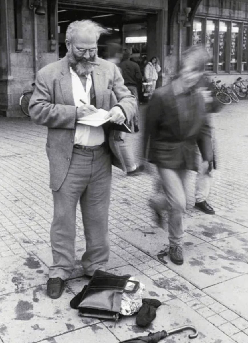 This is what passion for one’s work, and sense of urgency looks like. (Photo of: Oliver Sacks, MD).