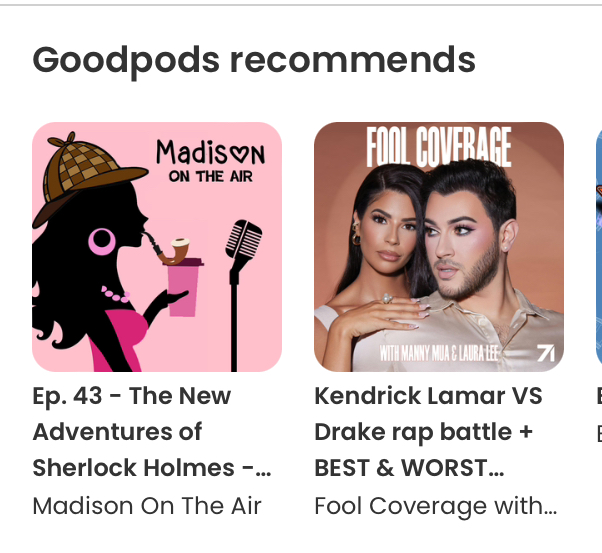 From the podcast platform Goodpods!  Awww... thanks, guys! goodpods.com/podcasts/madis…

#OldTimeRadio #audiofiction #audiodrama #fictionpodcast #comedypodcast #madisonontheair