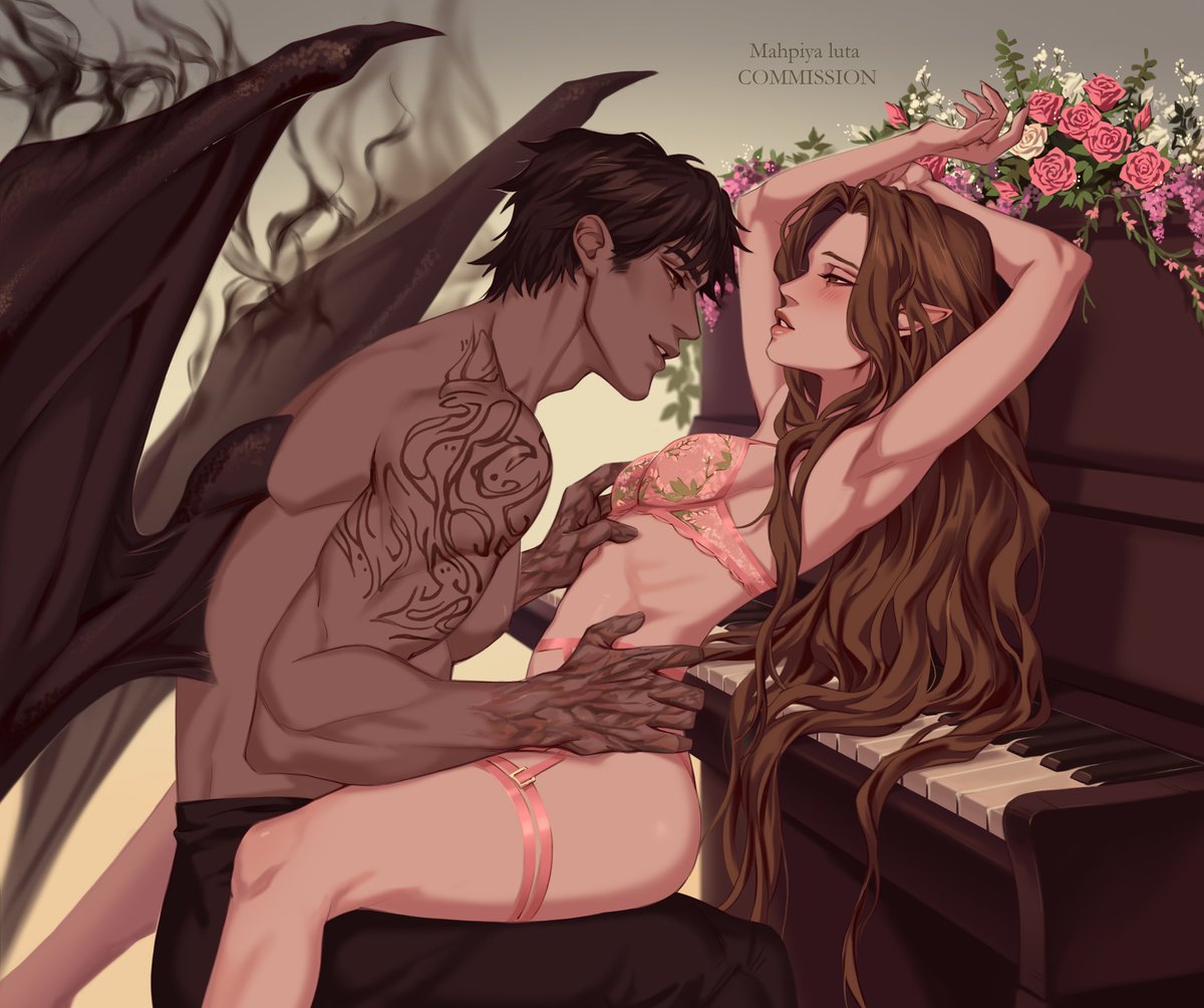 Zaweels's tweet image. I'm a little more obsessed
I'm a little more attached
You know that you got me
Just a little more tied to your body, baby
Every day...

#ElrielMonth

Art by @/mahpiyaluta_ commissioned by @/jasmineandshadows and @/sweet_cobalt on ig 💙

DON'T REPOST