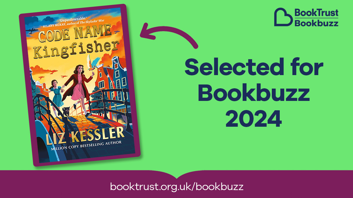 Chuffed to bits to have Code Name Kingfisher included in #MyBookbuzz this year! Bookbuzz is an amazing initiative to get Year 7/8s reading for pleasure. V proud to be part of it. Thank you @BookTrust 🙏🥰 
Find out more and sign up for Bookbuzz here: booktrust.org.uk/bookbuzz