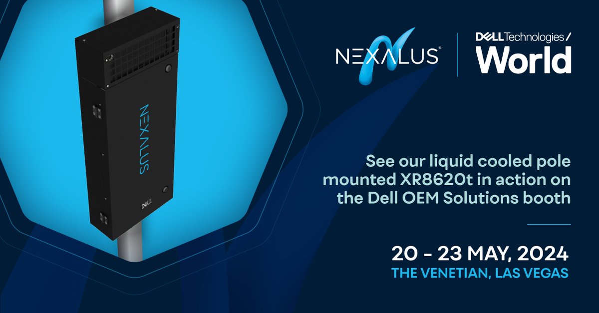 Attending Dell Tech World in Vegas next week? Stop by, we'd love to see you! Visit the <a href="/Dell/">Dell</a> OEM stand to see our pole mounted PowerEdge XR8620t in action. A.I, Telco, Far Edge, Manufacturing, Retail, Marine..learn how you can go farther &amp; more sustainably with our liquid cooling