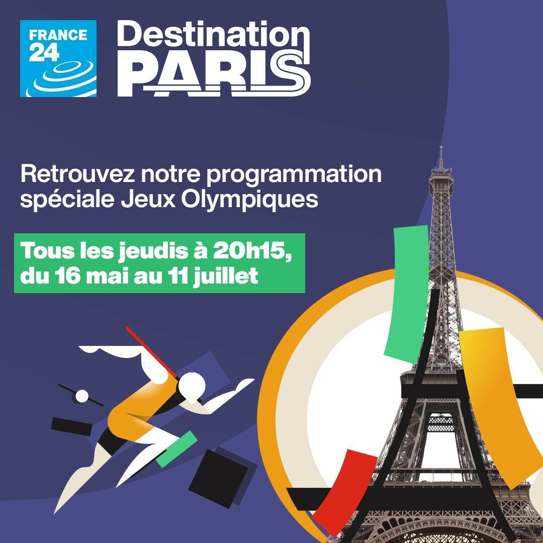 🏅 À l'approche des Jeux Olympiques de #Paris2024, #FRANCE24 lance une programmation spéciale, tous les jeudis jusqu'au 11 juillet ! Premier épisode de #DestinationParis ce 16 mai, à retrouver sur notre antenne à 20h15📺