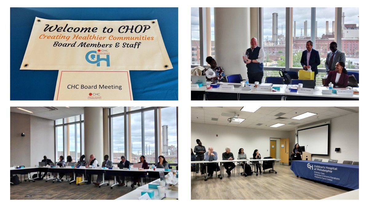 At our #BoardOfDirectors annual meeting at @ChildrensPhila, leadership discusses learning from failure, staying agile, innovative, and collaborative. Grateful for our Board members who work toward every person in every community living their longest, healthiest life with us!