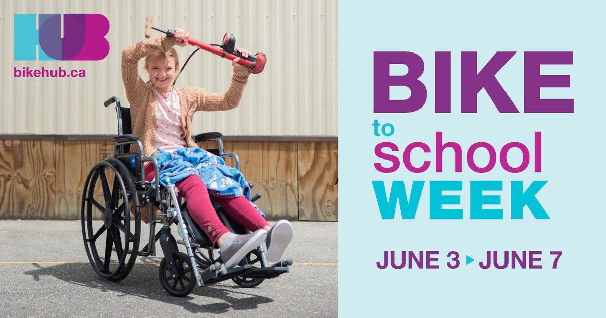 Keep your school community strong this spring with Bike to School Week! Register your school today at bikehub.ca/btsw #Bike2School @WeAreHub