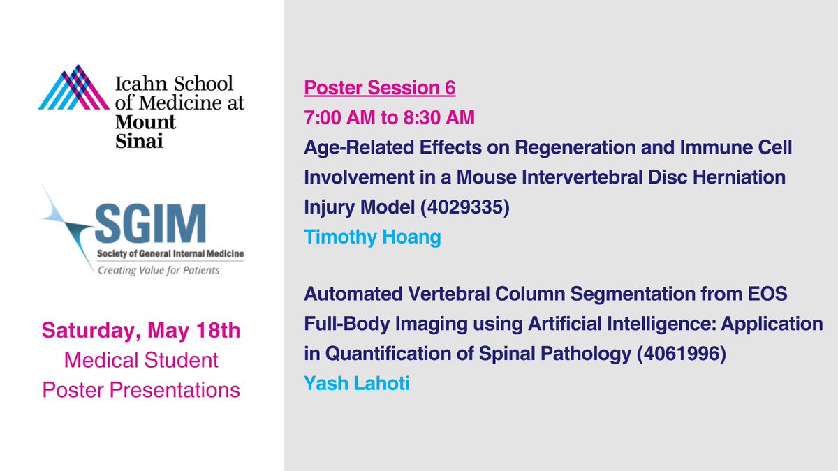 We had a great time sharing our work and learning from friends and colleagues at #SGIM24! Before you go, be sure to stop by the poster session for two more @MSTAR_ISMMS presentations.
