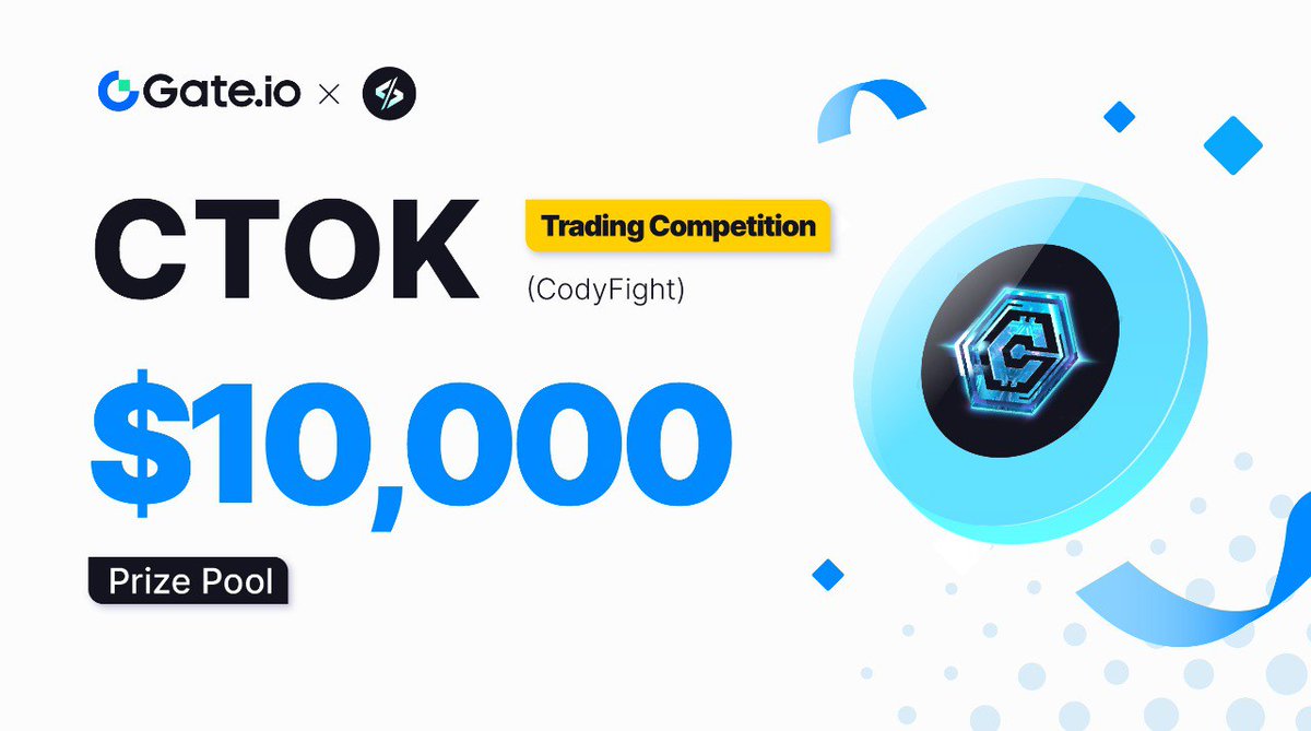 🏆 $CTOK Trading Competition: $10,000 Prize Pool! Register for a $1,000 prize pool, trade $CTOK on @gate_io to share $8,000, and earn a share of $1,000 for inviting new users! Ends May 23. Register now: gate.io/article/36604 Trade $CTOK/USDT here: gate.io/trade/CTOK_USDT