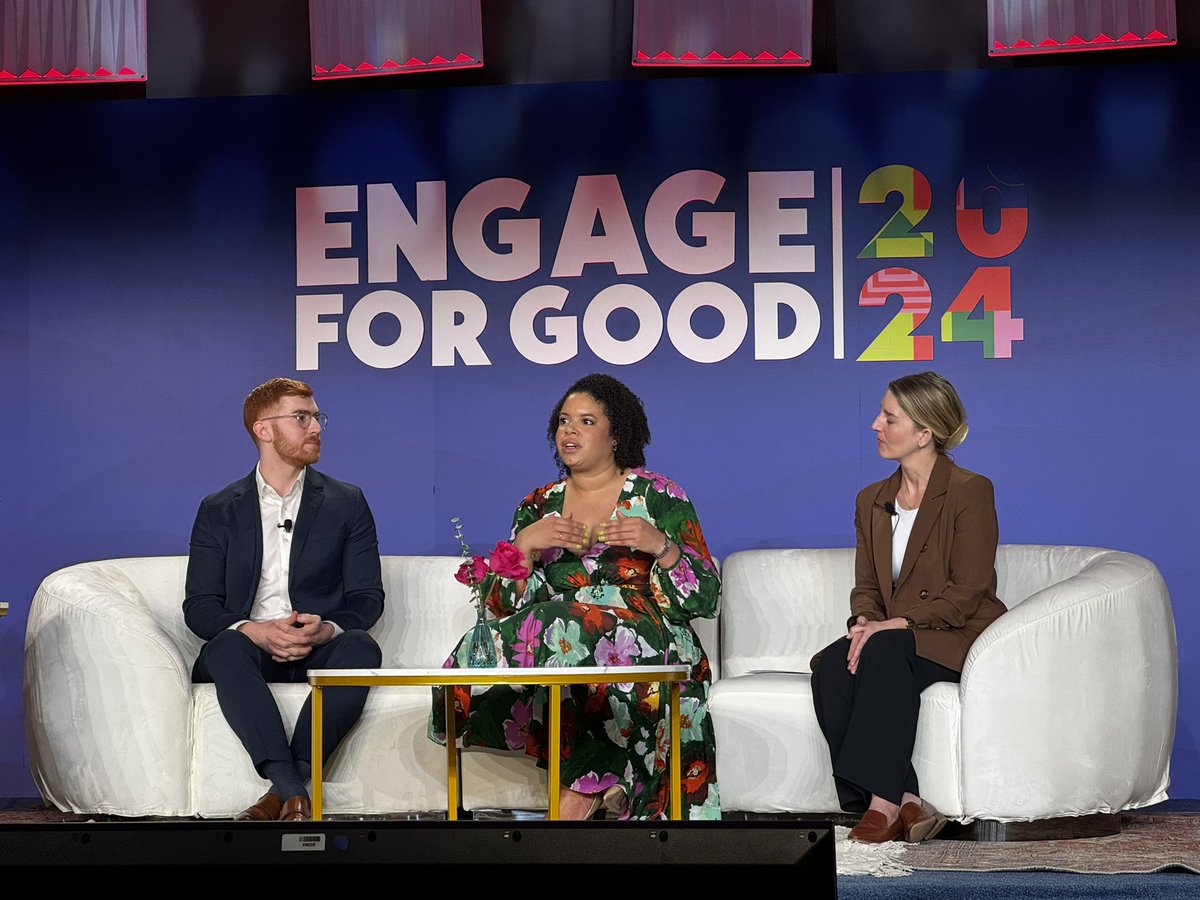 Thank you to @EngageForGood for hosting an important conversation on the business case for civic engagement. My message from @WhenWeAllVote is be brave. #EFG2024