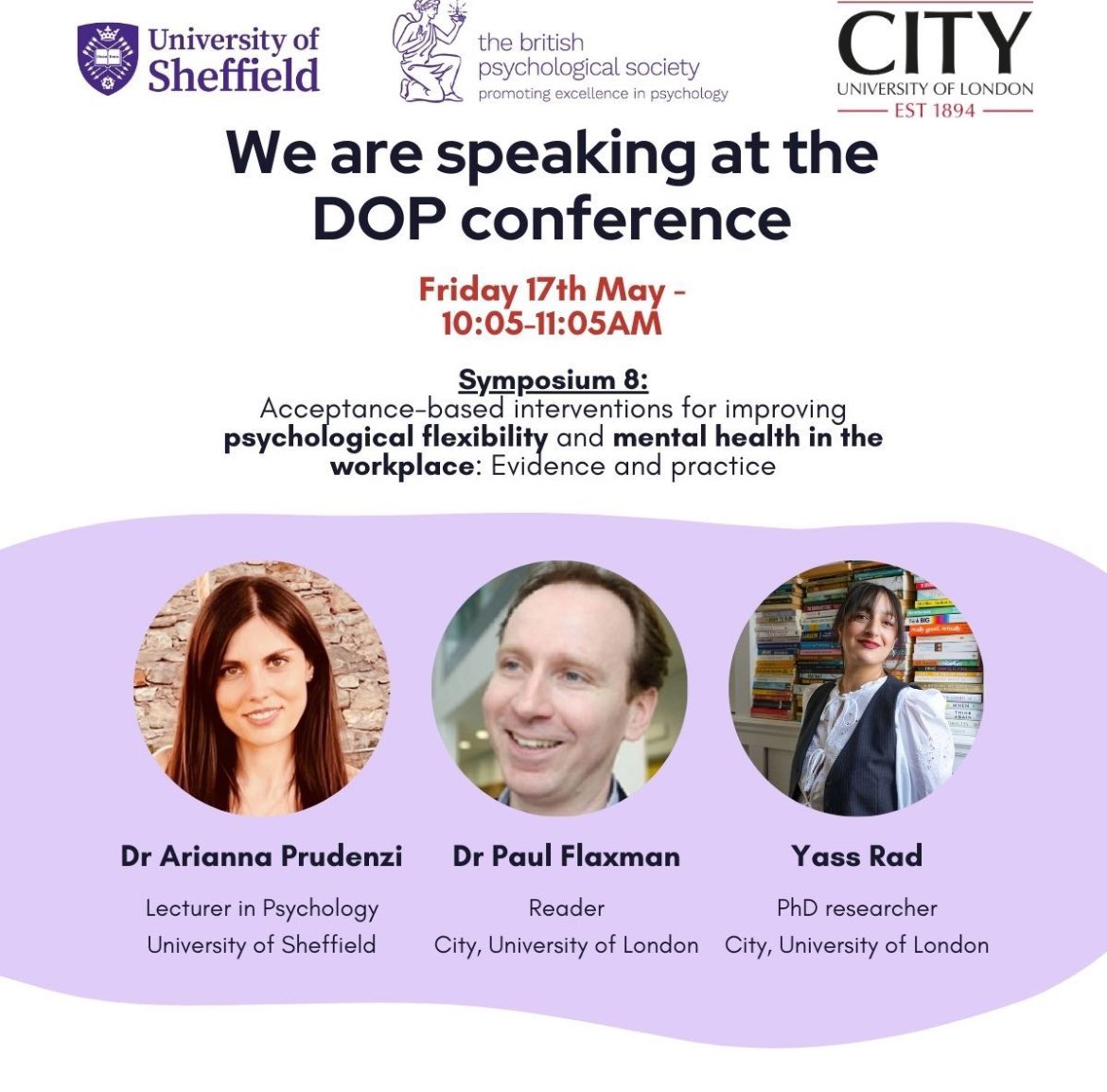 Arianna Prudenzi (@ariannaprudenzi) on Twitter photo We are discussing all things ACT in the workplace tomorrow. If you are attending the @BPS Division of Occupational Psychology (DOP) conference in Sheffield and want to learn more about ACT, please come along & say 👋 Looking forward to meeting new folks :) <a href="/myACBS/">Association for Contextual Behavioral Science</a> We are discussing all things ACT in the workplace tomorrow. If you are attending the @BPS Division of Occupational Psychology (DOP) conference in Sheffield and want to learn more about ACT, please come along & say 👋 Looking forward to meeting new folks :) <a href="/myACBS/">Association for Contextual Behavioral Science</a>