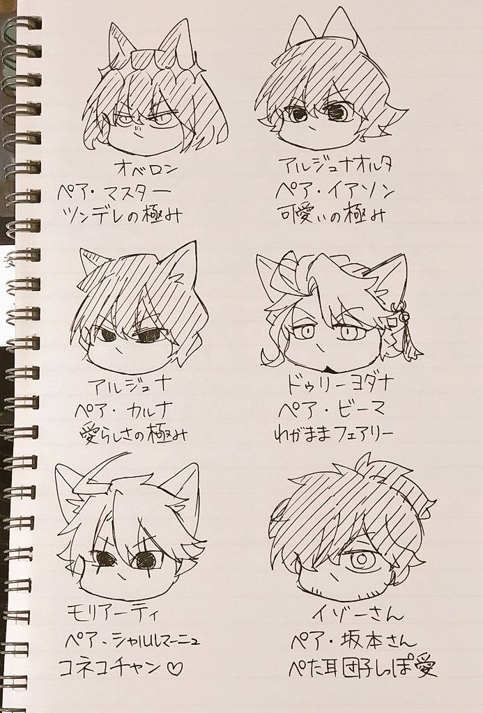ミッションしながらサヴァ猫ちゃん描いてたんだが可愛い……みーんなすき…… 