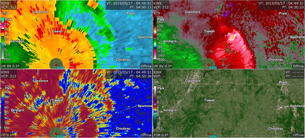 On this day in 2015, a moderate risk outbreak struck the Plains. Four tornadoes were significant (EF2+): 1. Elmer, Oklahoma EF3 – NCDC summary states that this tornado was likely violent 2. Orrick, Missouri EF2 3. Oneta, Oklahoma EF2 4. Inola-Tiawah, Oklahoma EF2