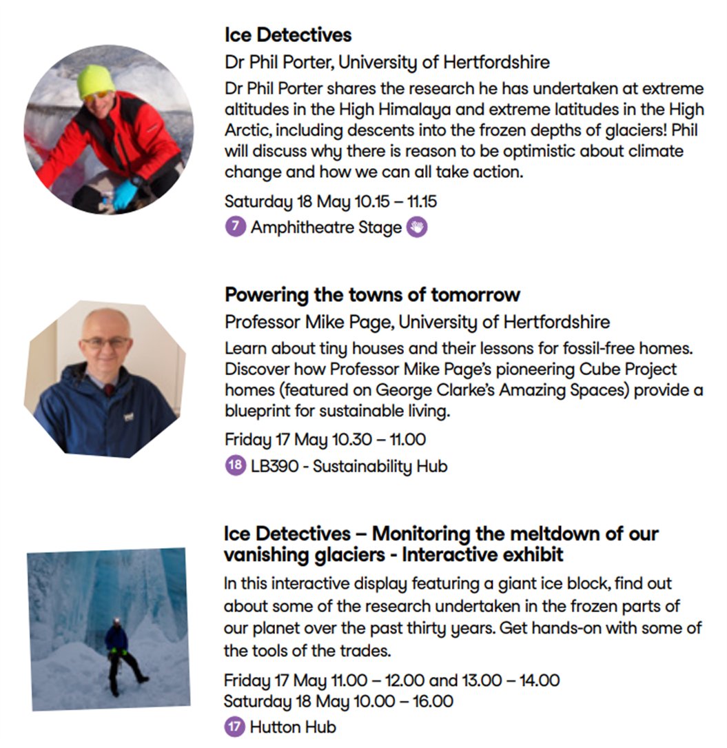 Coming to the @UniofHerts Festival of Ideas? Then keep an eye out for some of our amazing LMS speakers who are delivering dozens of interactive events on 17 & 18 May. From Nature to Nutrition and Psychology to Pharmacy! Find out more here: go.herts.ac.uk/ideas