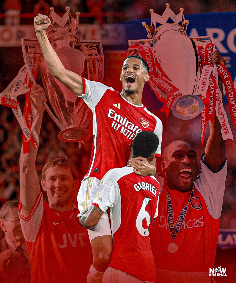 These two deserve to lift the Premier League trophy more than anyone. From Tony Adams and Steve Bould, to Sol Campbell and Kolo Toure to William Saliba and Gabriel. The centre-back pairings that will go down in Arsenal’s history forever.