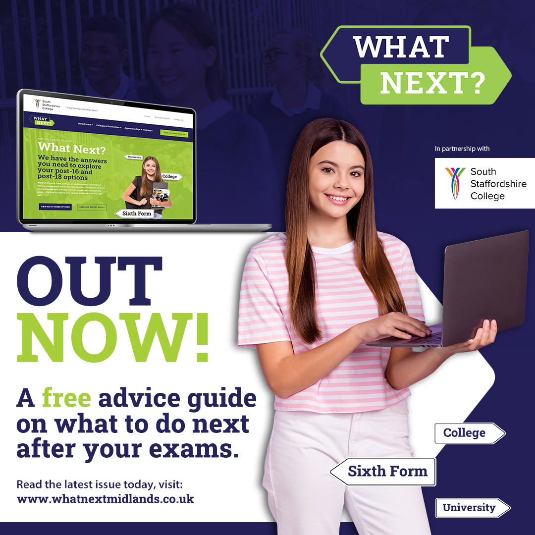 Wondering what to do after your exams? Look no further! Our What Next? magazine offers an incredible guide on the vast array of opportunities available for post-16 & post-18 students. 2024 issue out now & FREE to read➡️ bit.ly/3yh8cFQ Sponsored by @southstaffs👍