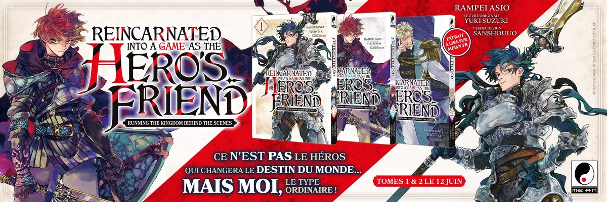 Découvrez Reincarnated Into a Game as the Hero’s Friend prochainement chez @MeianFR manga-news.com/index.php/actu… #isekai #manga #seinen #fantasy