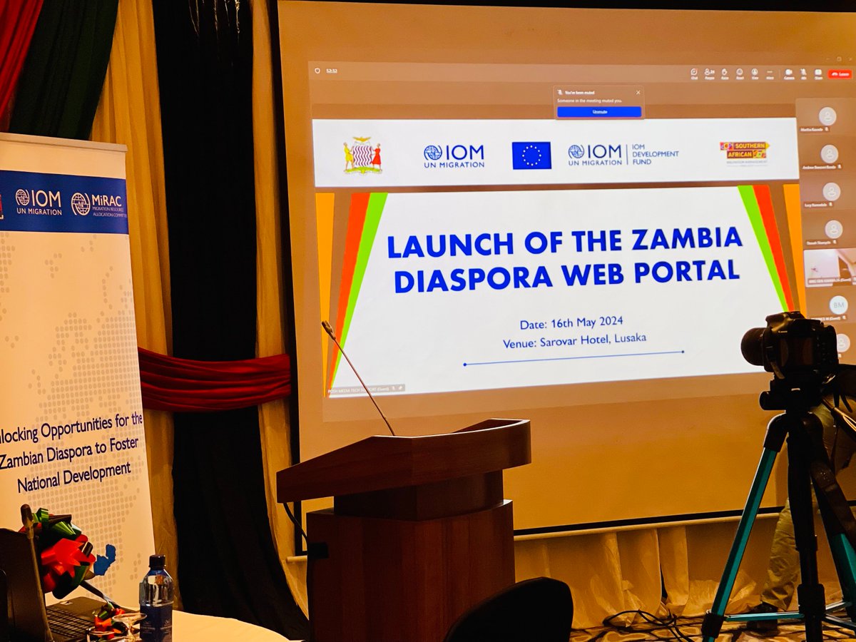 Exciting news! The @ZambiaMFAIC & #IOM have today launched the Zambia Diaspora Web Portal, empowering Zambians abroad with vital info and channels to contribute to national growth. #ZambianDiaspora
