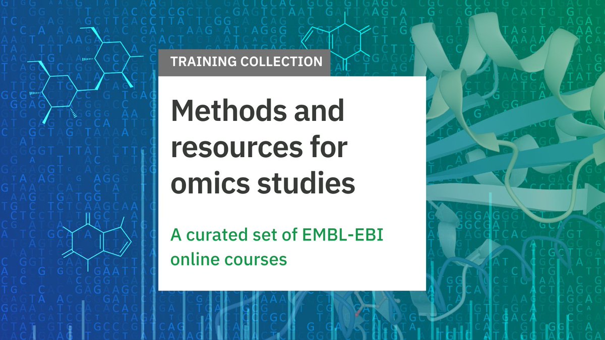 Introducing our new on-demand collection designed to guide you through the fundamental concepts and methods in #FunctionalGenomics, #Proteomics, #Metabolomics, and more: ebi.ac.uk/training/onlin… #OpenAccess #Bioinformatics #LifeSciences #SpatialOmics #DataScience
