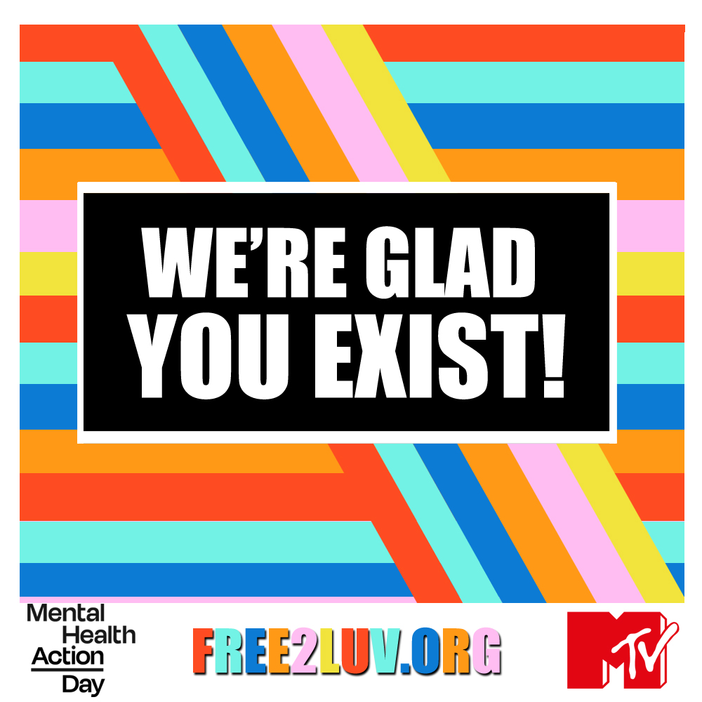 As a Founding Partner, we're super excited to be teaming up with @MTV 2 celebrate #MentalHealthAction Day. Today, we're making middle & high schoolers #mentalhealth a priority, empowering them thru art, tools & conversation 2 support themselves & each other. #ASKtohelp #Free2Luv