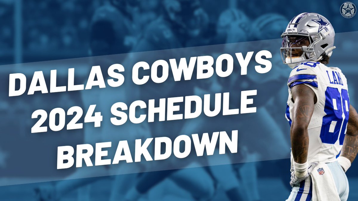 The Dallas Cowboys schedule is out and I have some thoughts. I laid them all out in the latest video at @BloggingTheBoys: youtube.com/watch?v=LBI6LJ…