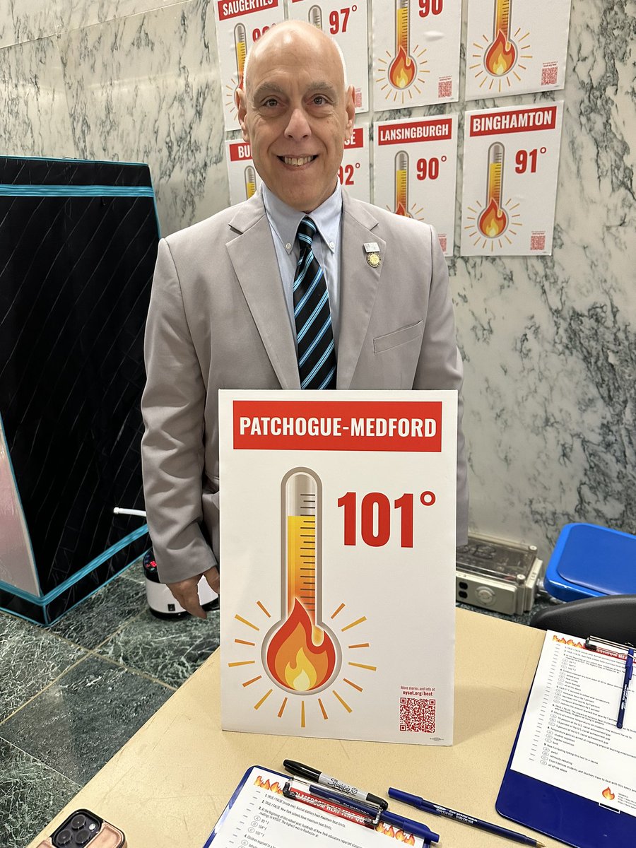 @senatormattera @SenJohnMannion @SenatorRJackson 🥵 🔥 ☄️ Members of the state legislature are learning all about the record-setting extreme temperatures in our schools. The thing we can all agree on? It’s too hot for students and educators. It’s time to pass legislation that addresses excessive heat in our schools.