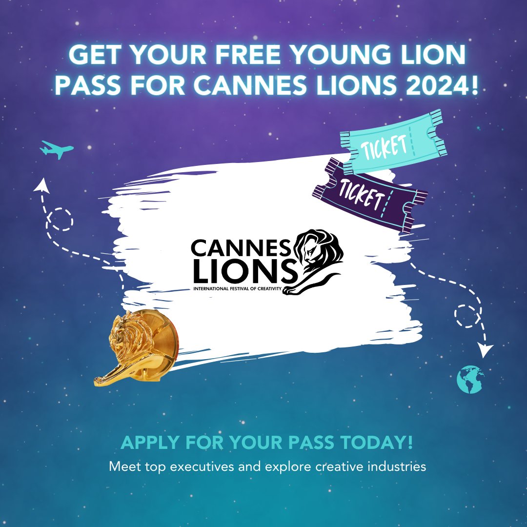 📣 Young leaders, join #CannesLions2024! We’re offering free Young Lion passes, valued at €2,500! Connect with creative minds, amplify your impact and shape the future of advertising. Apply now! 🦁✨ bridgingthegapx.typeform.com/to/OKiBkMIY