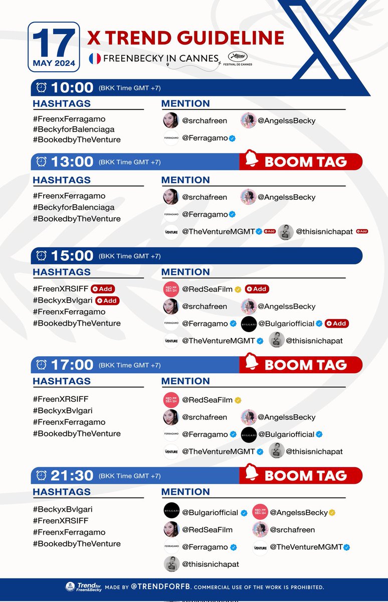 freenfanclub_'s tweet image. 📌 กลุ่มแฮชแท็ก ที่ใช้ในทวิตเตอร์ (X)
💠 เนื่องจากกลุ่มแฮชแท็กและเมนชั่นต่างๆ แต่ละช่วงเวลานั้นใช้ต่างกัน ทางแอคเทรนด์จะจัดกลุ่มแฮชแท็กของแต่ละช่วงเวลา เพื่อให้ทุกคนสามารถ Copy นำไปใช้ง่ายๆ นะคะ
🚨 เริ่มเทรนด์ เวลา 10.00 น. (10.00 AM) (BKK)
🗓️ วันศุกร์ ที่ 17 พฤษภาคม 2567…