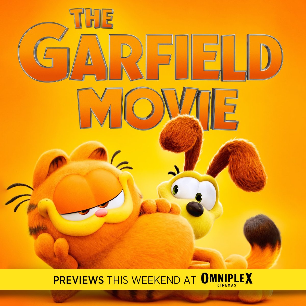 He Gets Bigger. #TheGarfieldMovie previews in @omniplexcinema Sat 18th May and Sun 19th May. Book Now: The Garfield Movie | Cinema Showtimes (omniplexcinemas.co.uk)