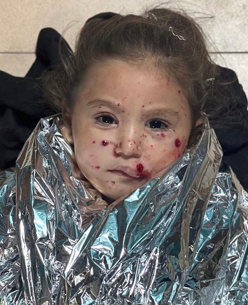 HER NAME IS RITAL, SHE IS ONLY 4, SHE SURVIVED AN ISRAELI AIRSTRIKE ON HER HOUSE IN GAZA YESTERDAY.