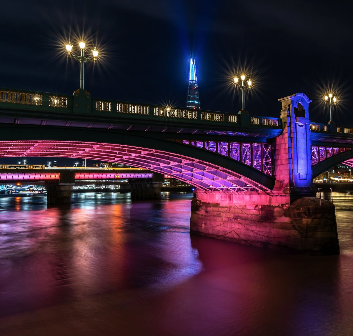 Join us today in celebrating @UNESCO’s #InternationalDayofLight For #IlluminatedRiver, @VillarealStudio worked with cutting edge LED technology and custom software, creating light compositions that echo the movement of the river. More info > bit.ly/4aW0E9u