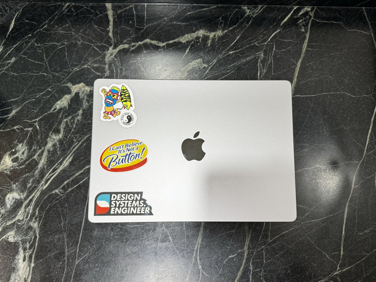 GarthDB's tweet image. One very old sticker and two brand new ones.