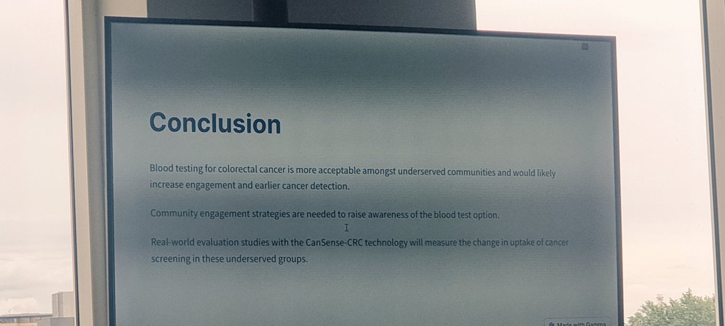 @imran08m presents the work done with @muslimdoccymru and @TheWallich on using the @CanSenseLtd blood test in underserved communities. @NIHRresearch @SwanseaUni @SwanseaHSC #earlydetection #CORE20PLUS5