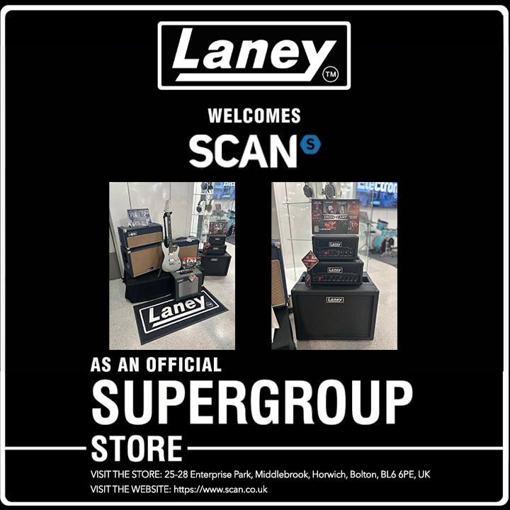 We're excited to share that @Scanproaudio has officially joined the Laney Supergroup Store family. Welcome aboard! #laney #laneyamps #scanproaudio