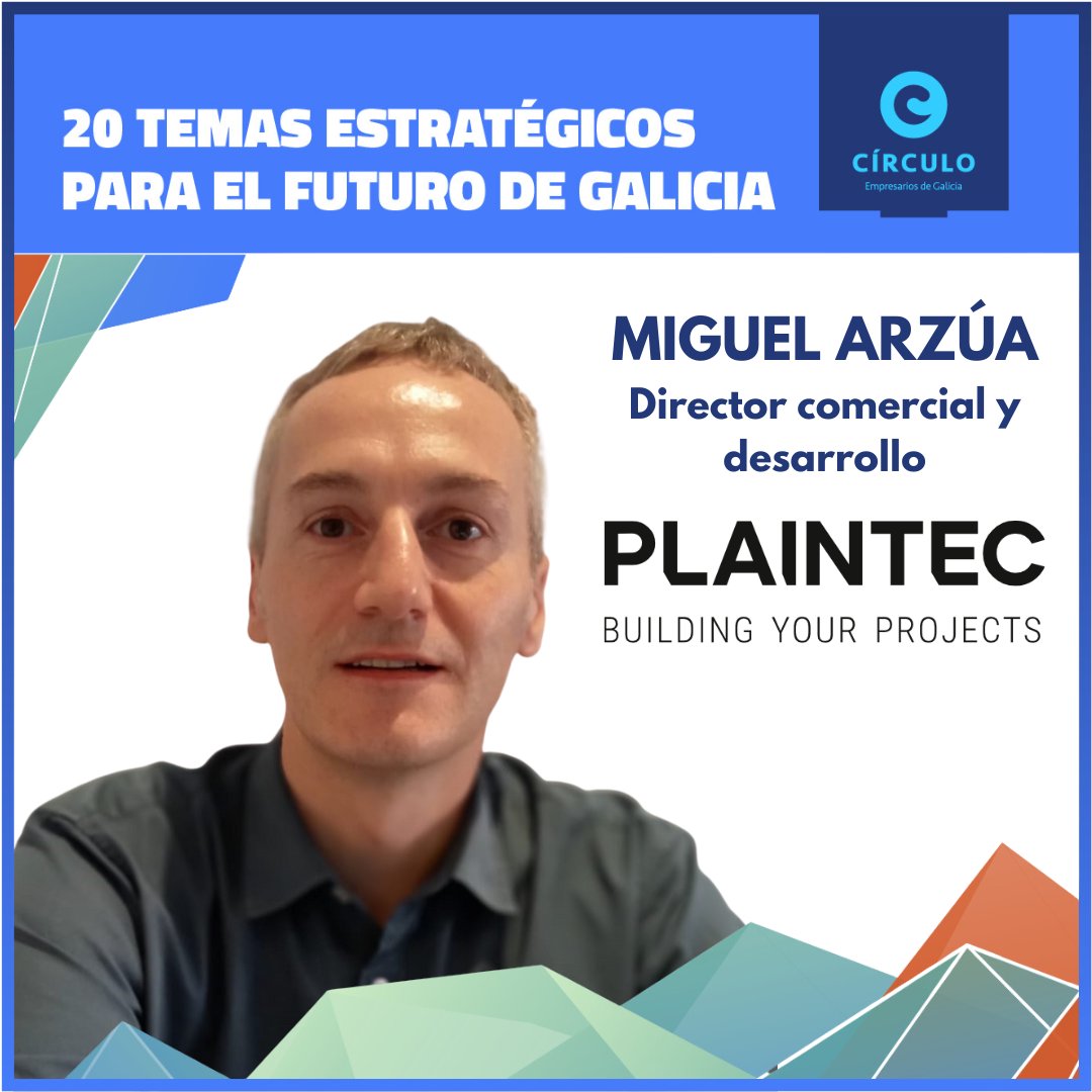 Miguel Arzúa, director comercial y desarrollo de Plaintec Obras y Servicios, nos hablará de Galicia como referente mundial del sector #contract. circulo.gal/categorias/20-…
