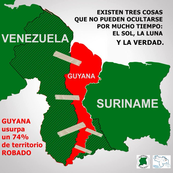 Guyana miente al mundo mientras busca ocultar la usurpación territorial. #MiMapa #16May