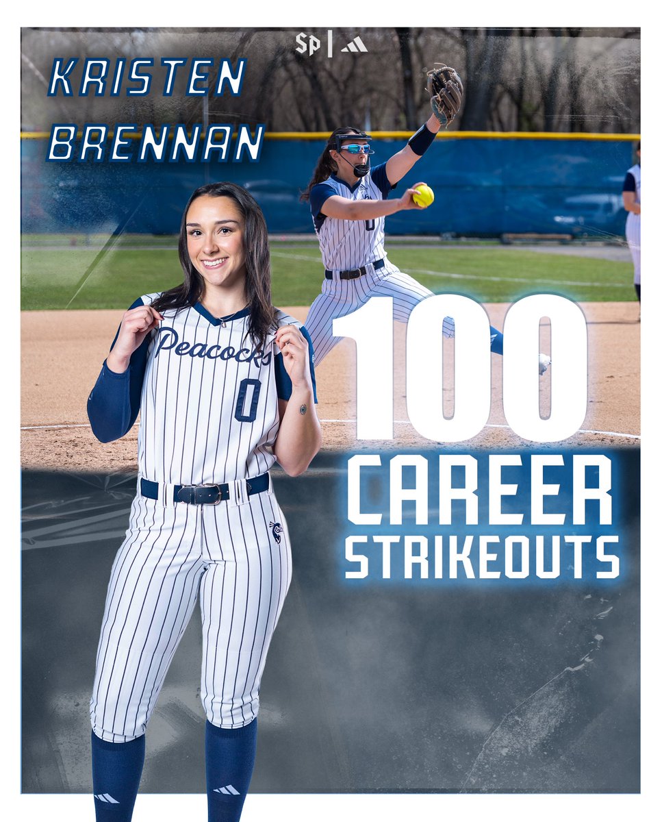 𝟏𝟎𝟎𝐊𝐬 𝐟𝐨𝐫 𝐊𝐁!! Kristen Brennan concludes her career in Jersey City with 104 strikeouts 👏🥎 #StrutUp🦚