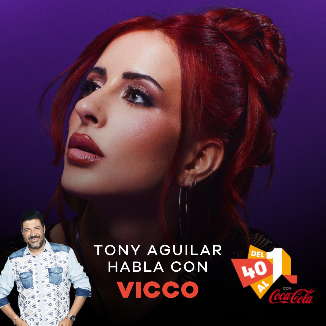 La genial @vicco_music está de estreno: hace unos días lanzó NOCTALGIA, su primer álbum. Motivo más que suficiente para que este sábado sea nuestra invitada VIP en #Del40al1CocaCola. ¿A qué canción de la lista dará su apoyo?
