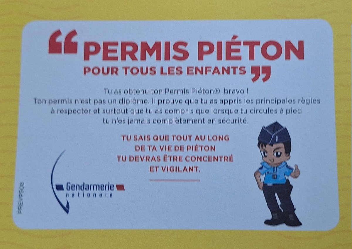 [#SécuritéRoutière🚶‍♂️] A l'école élémentaire de Grisolles, les élèves de CE1, CE2 et CM1 ont validé le 'Permis Piéton' Ce concept organisé par l'association prévention MAIF a pour but de responsabiliser les jeunes afin d'assurer leur propre sécurité et respecter les autres usagers