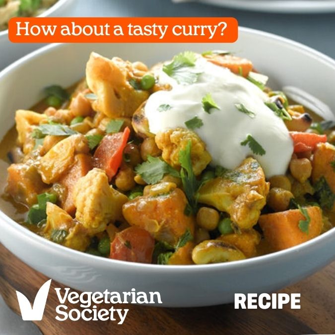 How about a tasty curry? What's your go-to #veggie or #vegan curry? vegsoc.org/recipes/vegeta…