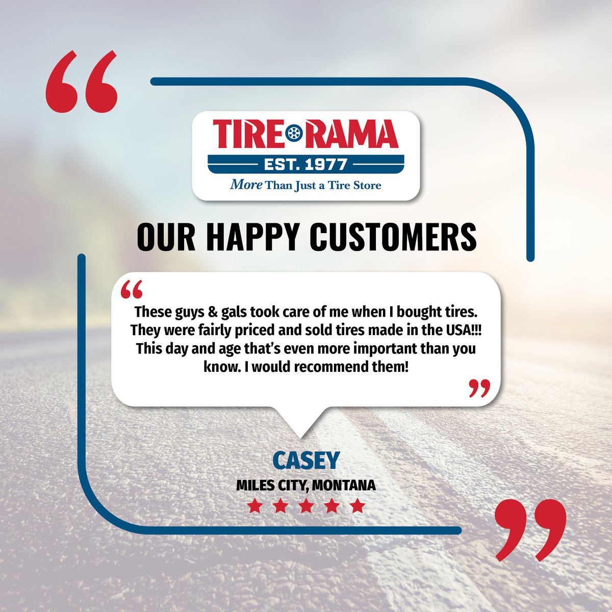 Proudly Made in the USA! #USAMade #Tires #TireRama