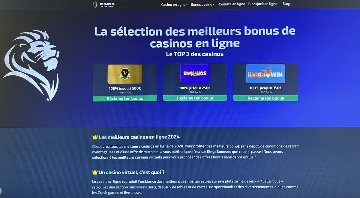 Best casino online 2024 here 💎
kingsbonuses.com
