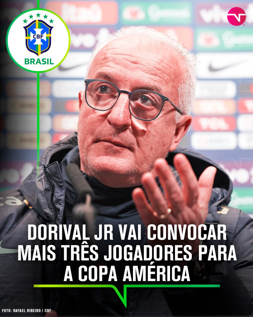 REFORÇOS PARA A SELEÇÃO BRASILEIRA! 🇧🇷😱 A Conmebol liberou a convocação de mais três jogadores por seleção para a disputa da Copa América. Os nomes tem que sair da pré-lista enviada para a instituição em 05 de maio. Dessa maneira, cada treinador poderá contar com 26 jogadores