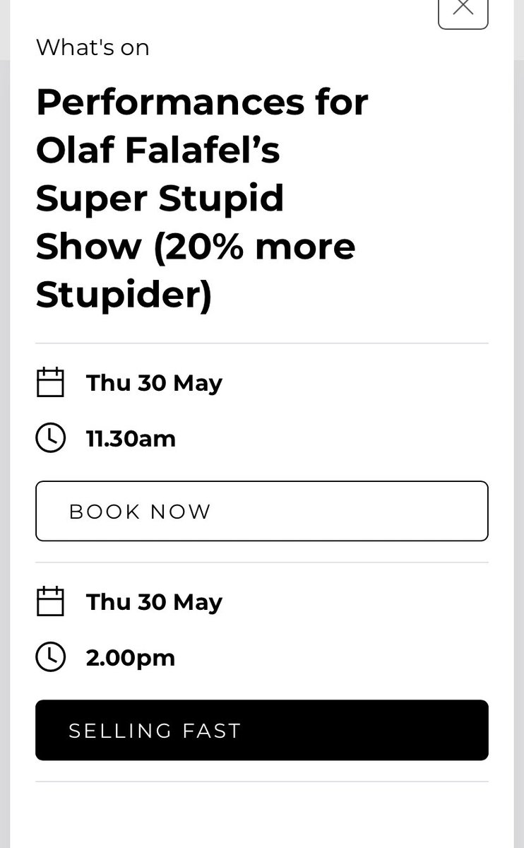 Kids comedy a fortnight today in Luton - one show is ‘Selling Fast’ the other show is ‘Book Now’ - see you there! culturetrust.com/whats-on/olaf-…