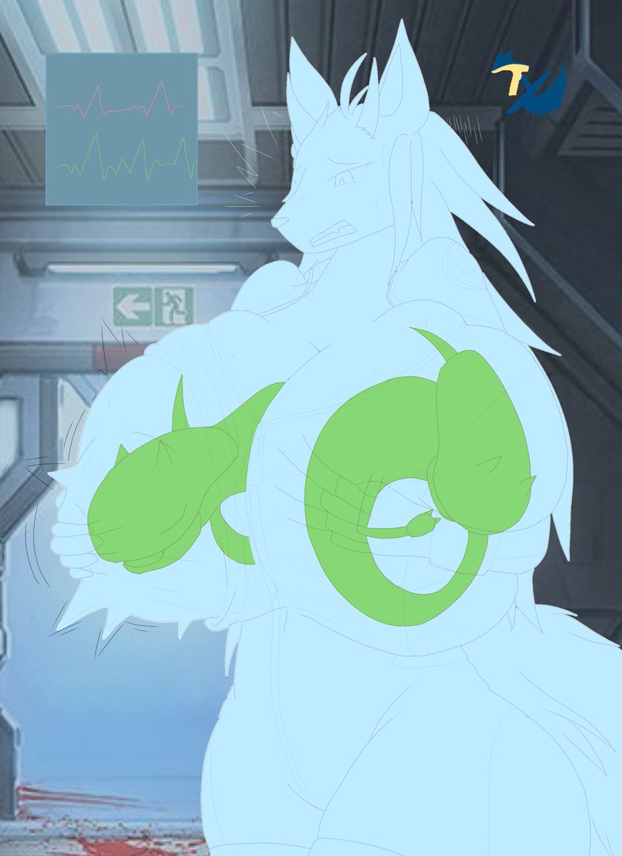 Seems Cathulf’s got some really active bursters!~ 

Originally was practicing with drawing an agent suit, but completely fell in love with the result and turned it into a full pic like this~

Plus made an X-ray view~