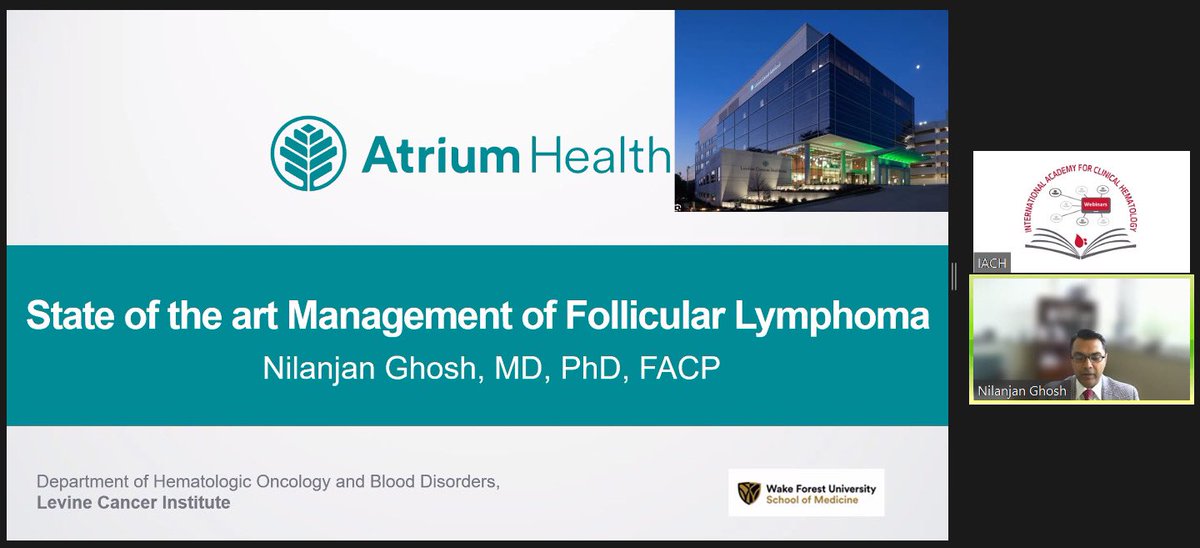 We are LIVE NOW! 🔽🔽🔽 bit.ly/3WFMAgy State of the Art Management of Follicular Lymphoma FREE REGISTRATION @NGhoshMD @Mohty_EBMT